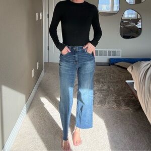 Oliver Logan | Dark Denim Wide Leg Crop